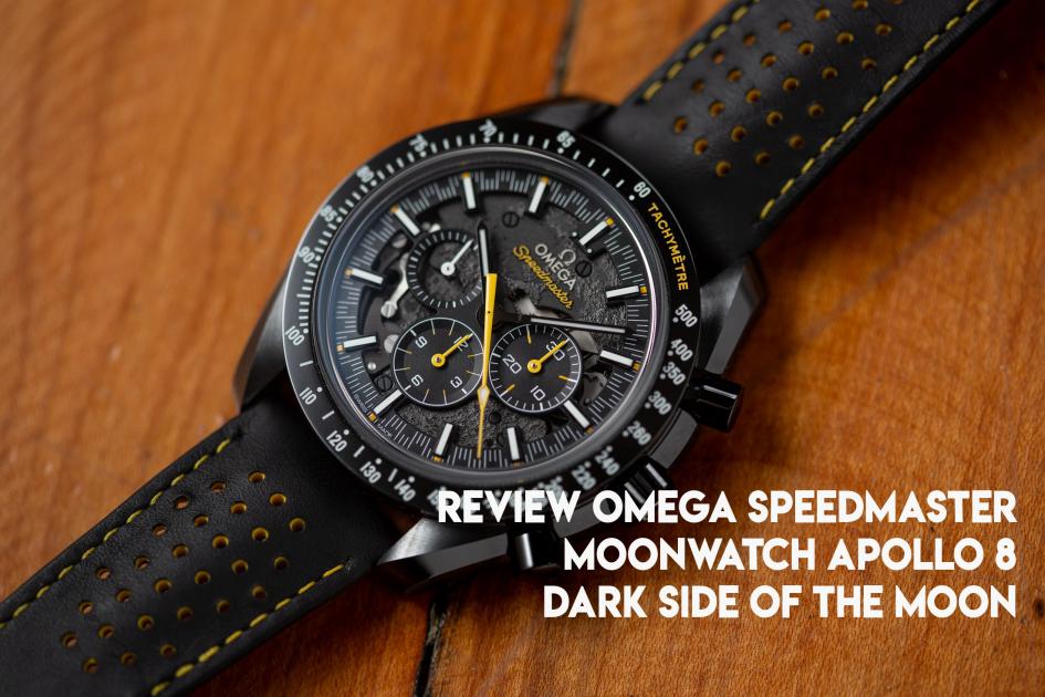 Omega dark side of the moon leather on sale strap