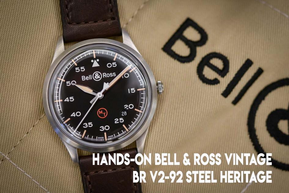 Hands On Bell Ross Vintage Br V2 92 Steel Heritage Strapfreak