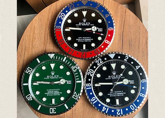 Rolex style wall clock sale